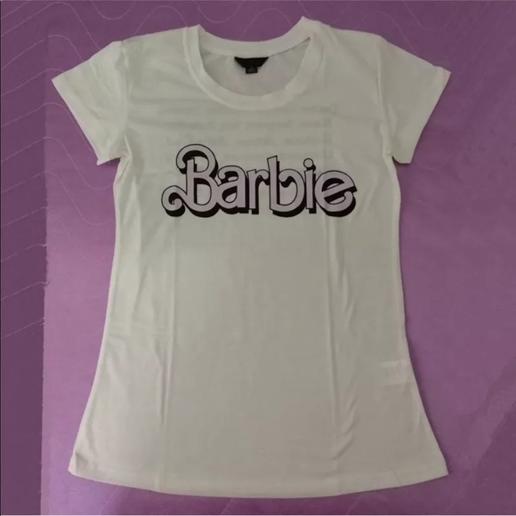 Pink black white barbie doll t shirt cotton soft - Picture 4 of 8